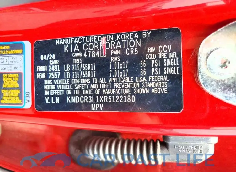 KNDCR3L1XR5122180# 13