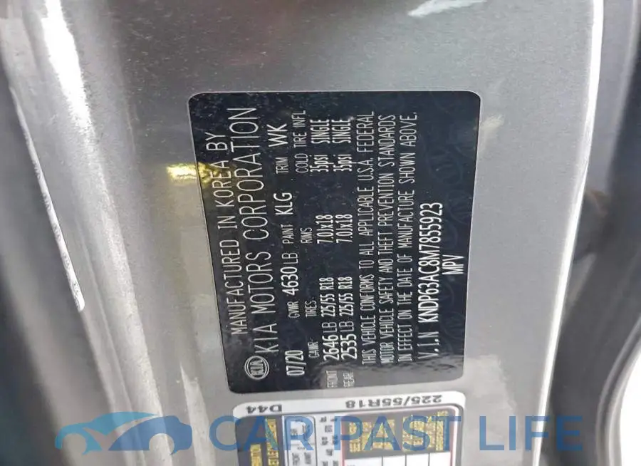 KNDP63AC8M7855923# 12