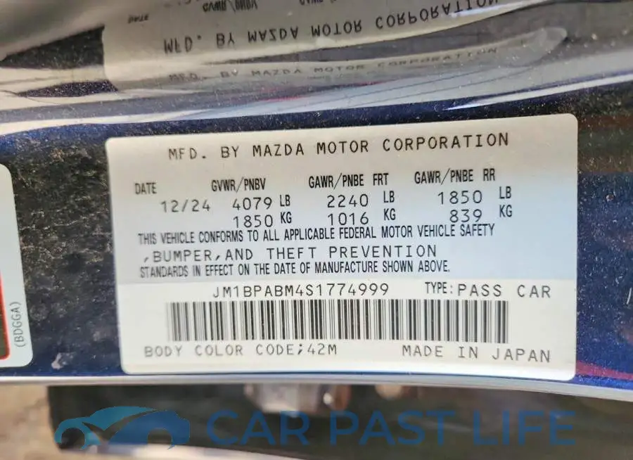 JM1BPABM4S1774999# 13
