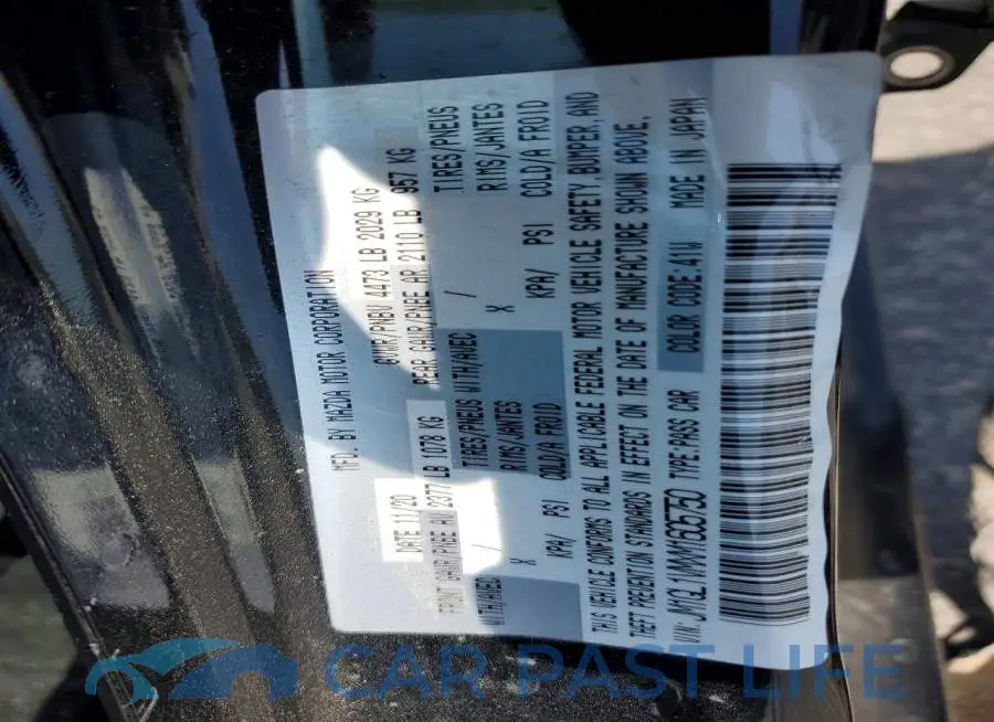 JM1GL1VMXM1605750# 12