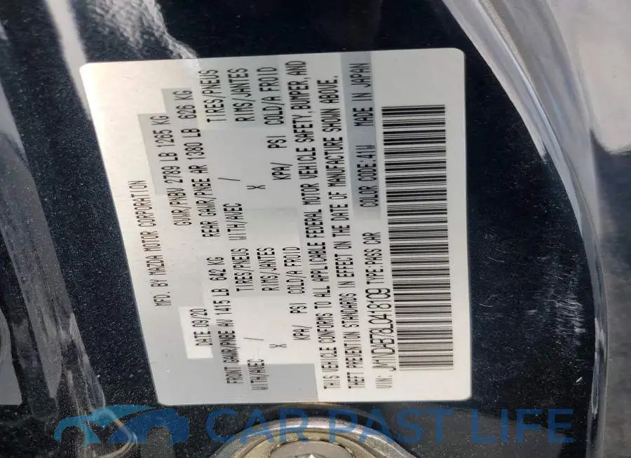 JM1NDAB78L0418109# 13