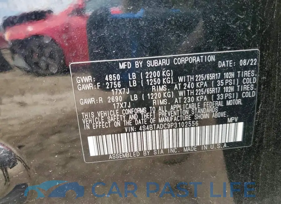 4S4BTADC9P3102556# 13