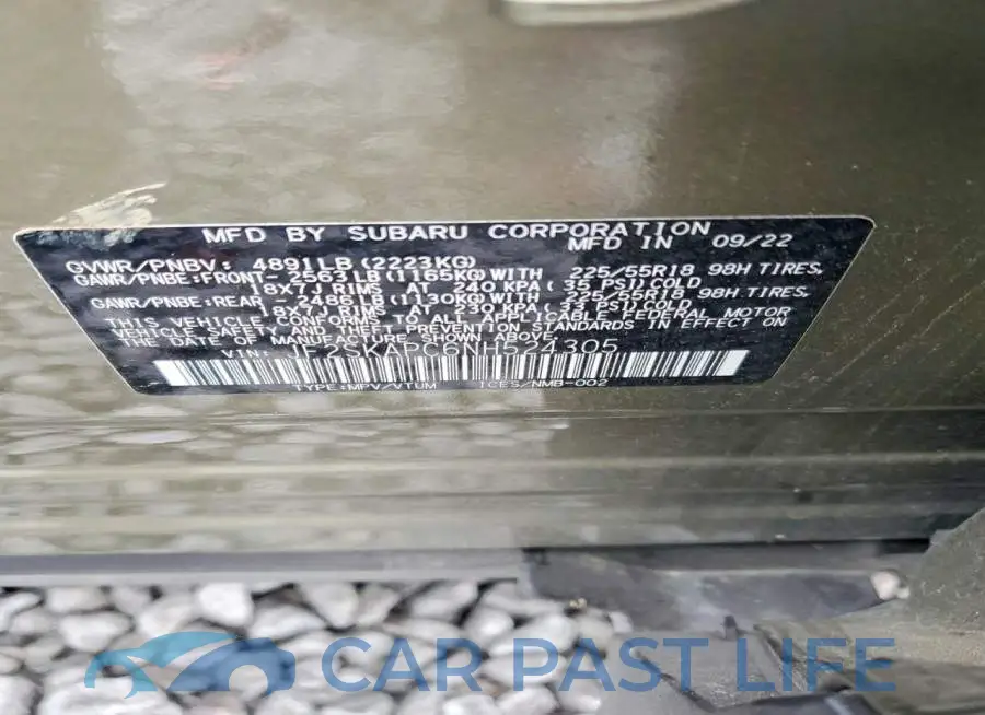 JF2SKAPC6NH524305# 13