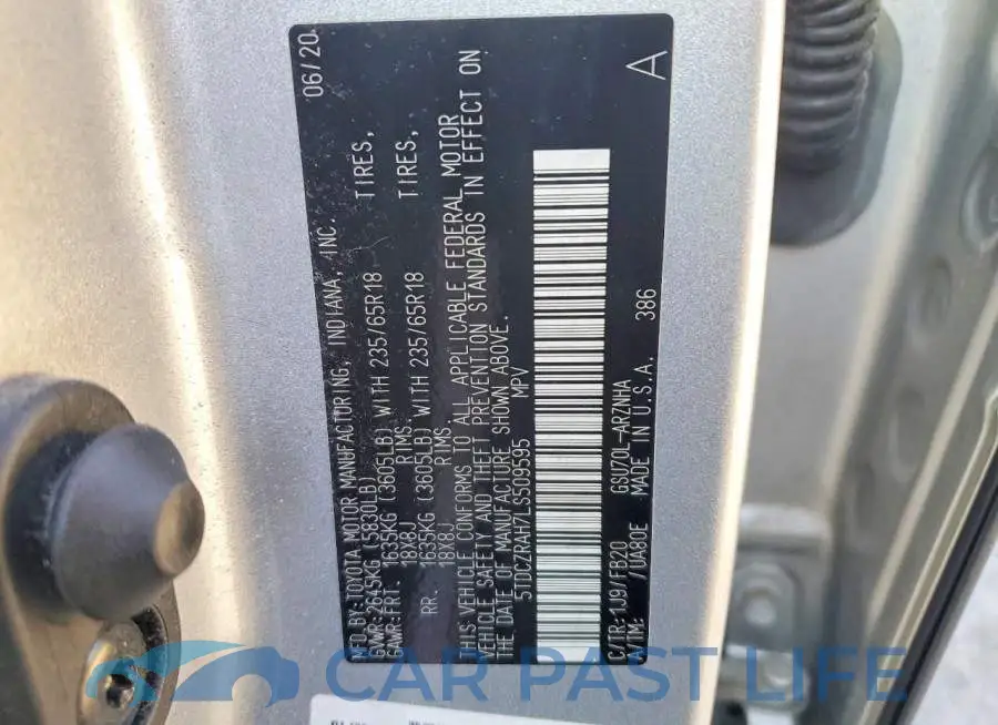5TDCZRAH7LS509595# 13