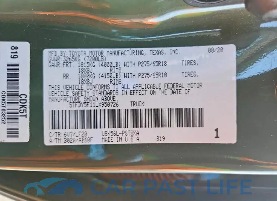 5TFDY5F11LX950726# 12