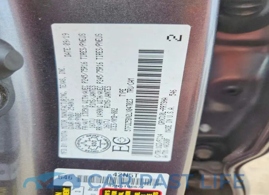 5TFDZ5BN2LX047023# 12