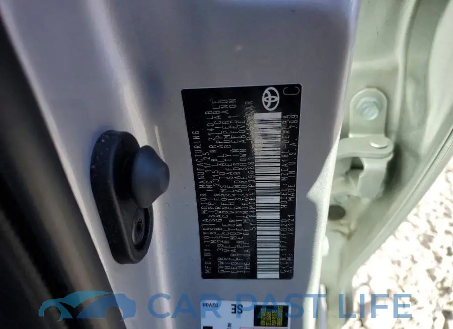 5YFB4MDE4TP396681# 12