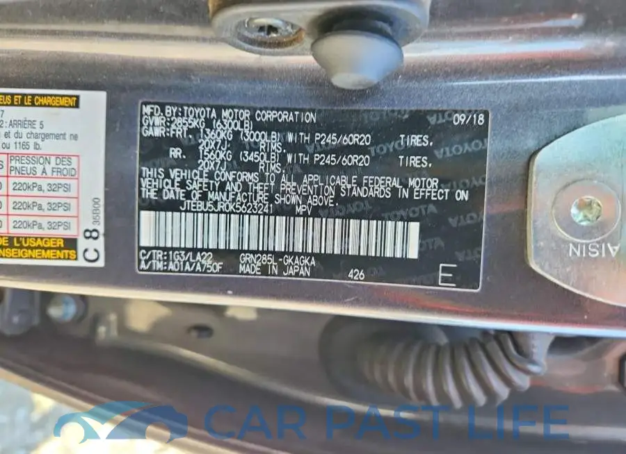 JTEBU5JR0K5623241# 14
