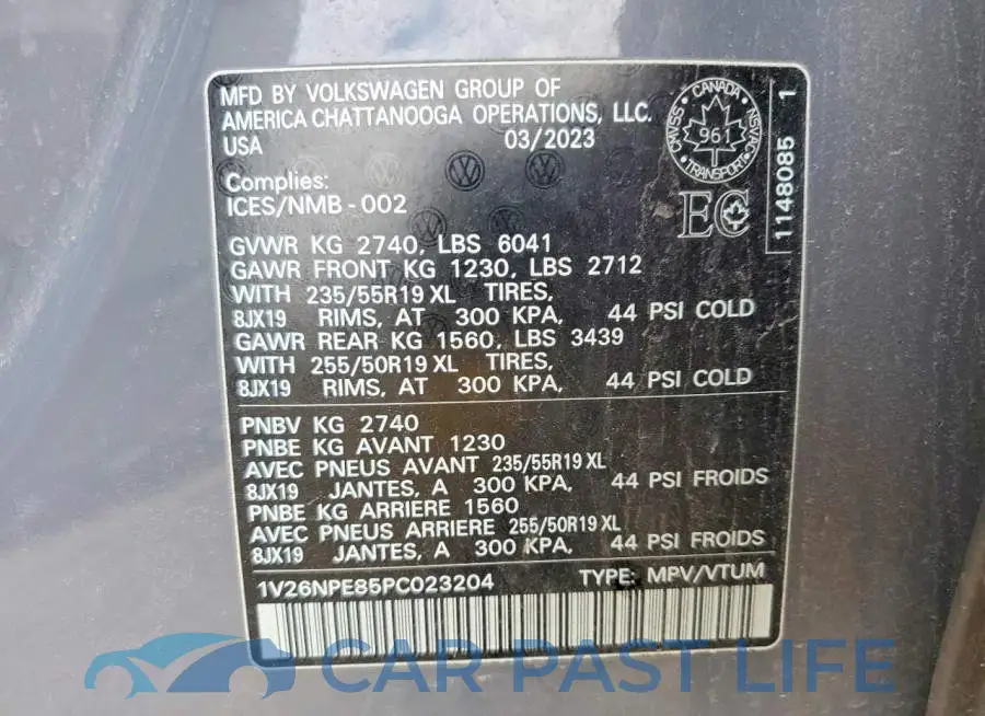 1V26NPE85PC023204# 14