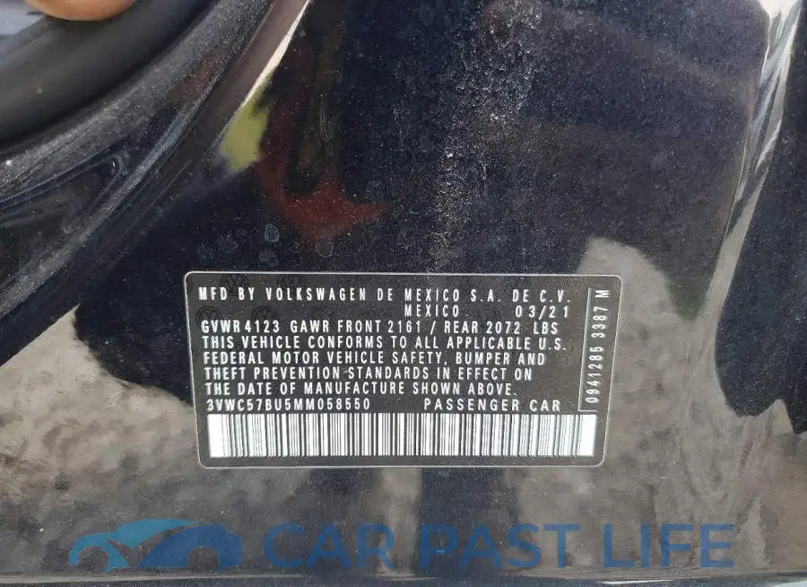 3VWC57BU5MM058550# 12