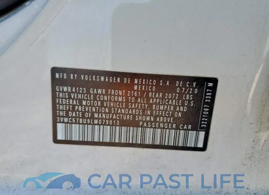 3VWC57BU9LM079013# 12