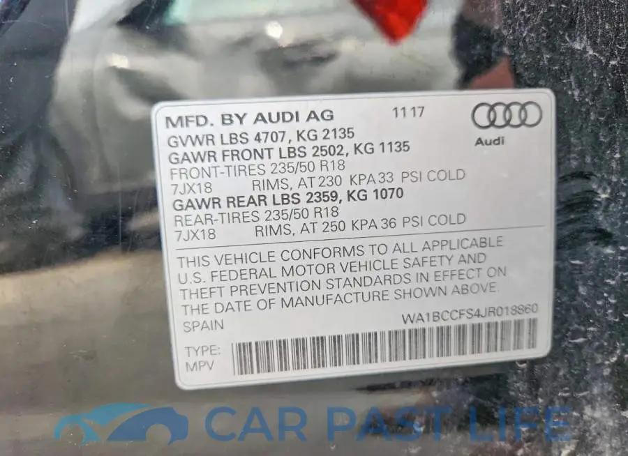 WA1BCCFS4JR018860# 14