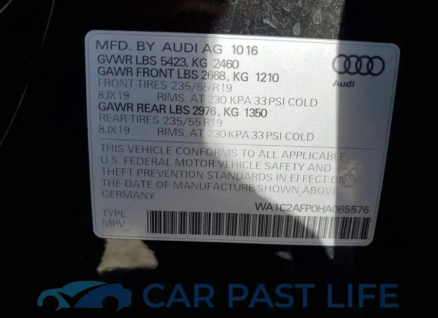 WA1C2AFP0HA065576# 13