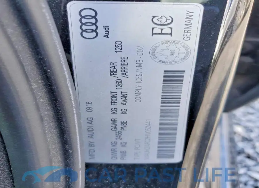 WAUH2AFC2HN052441# 13