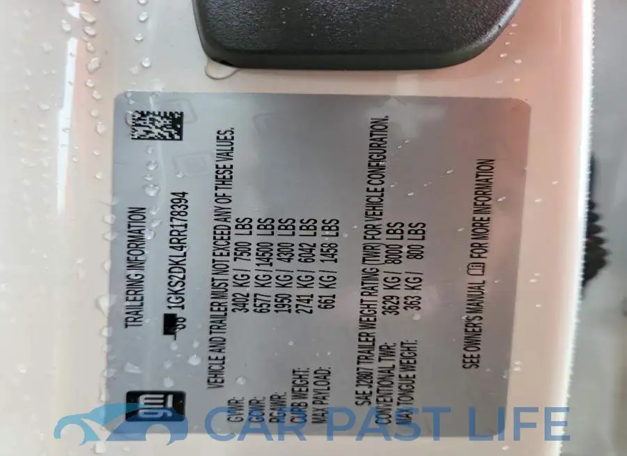 1GKS2DKL4RR178394# 14