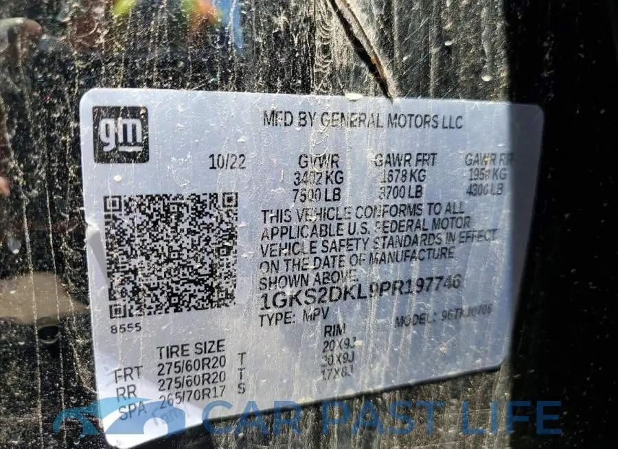 1GKS2DKL9PR197746# 14