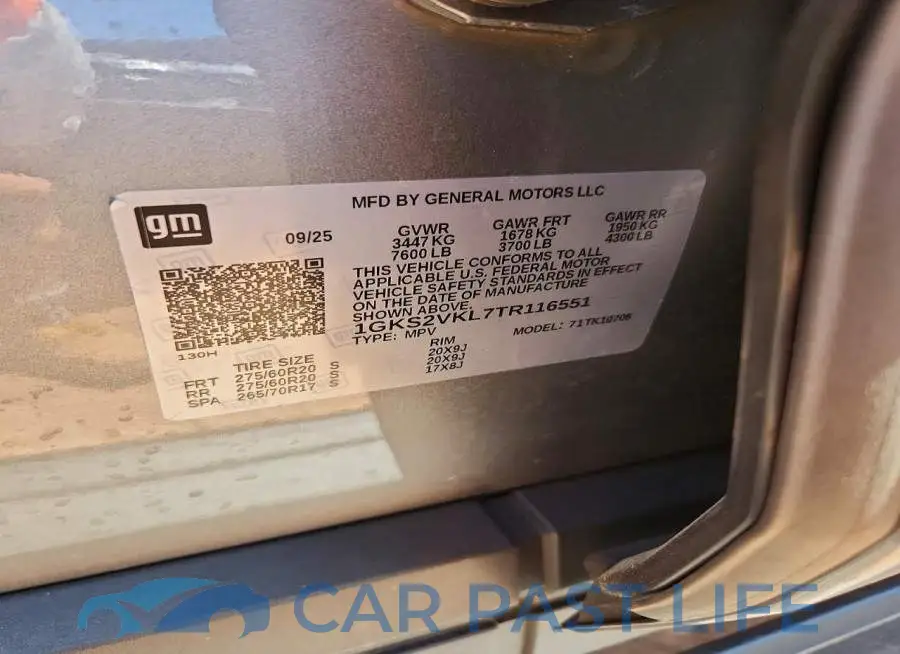 1GKS2VKL7TR116551# 14
