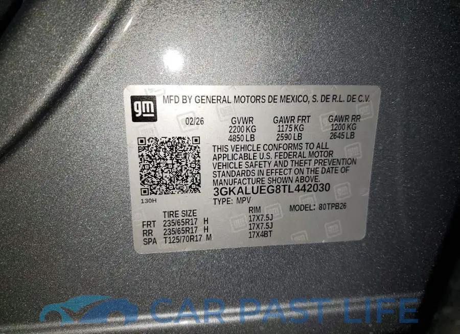 3GKALUEG8TL442030# 13