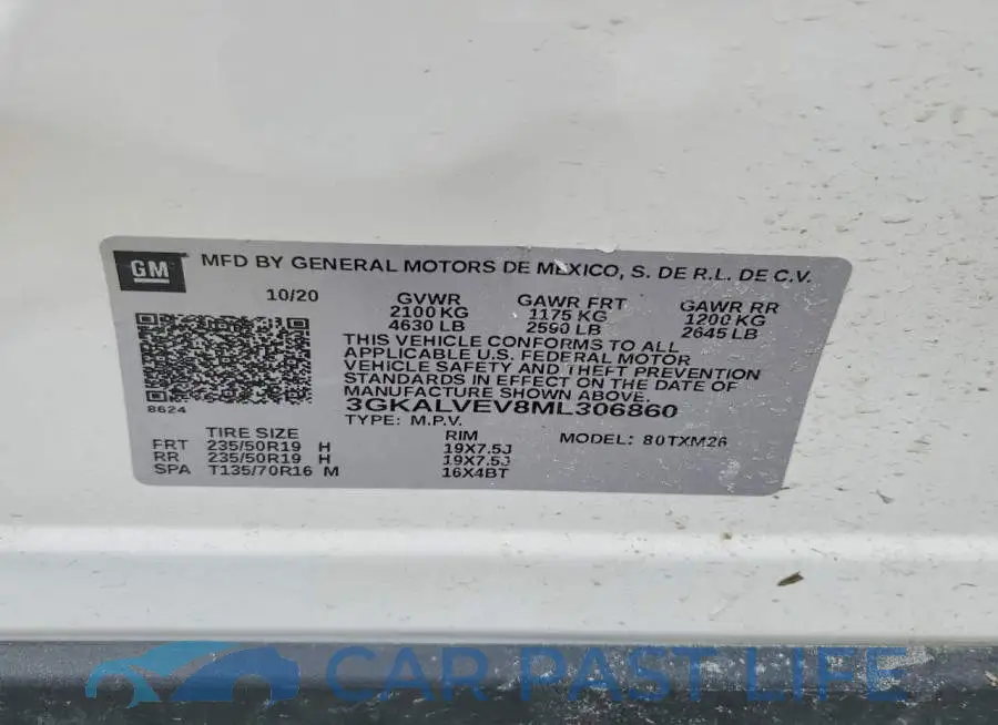 3GKALVEV8ML306860# 14