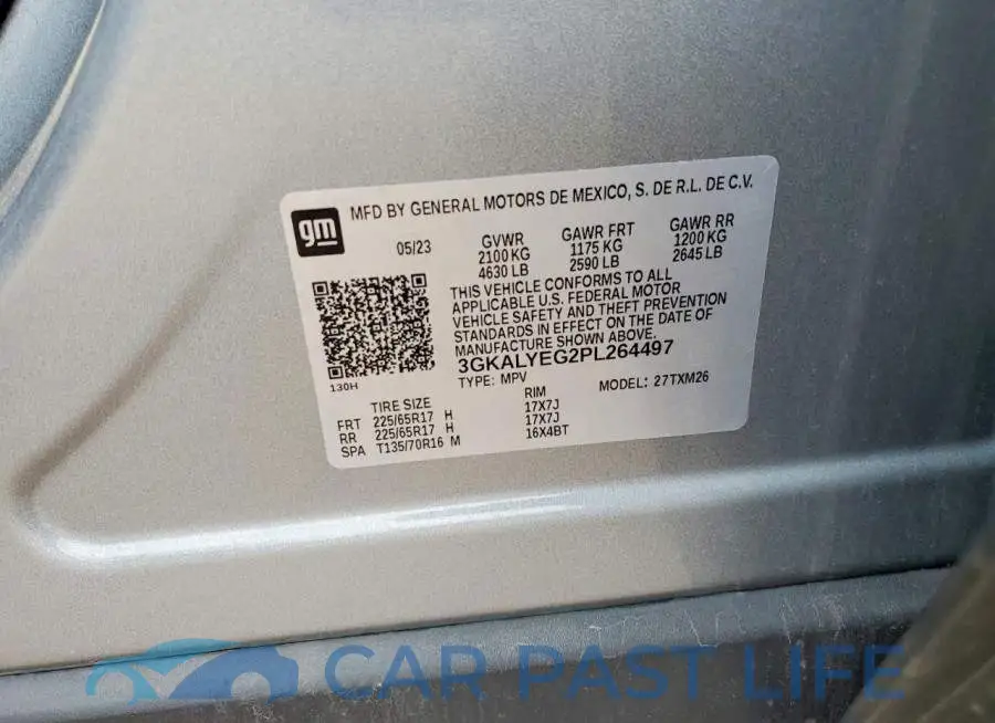 3GKALYEG2PL264497# 13