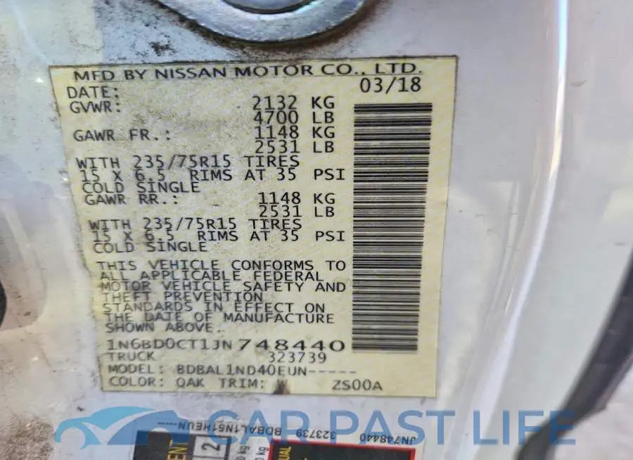 1N6BD0CT1JN748440# 12