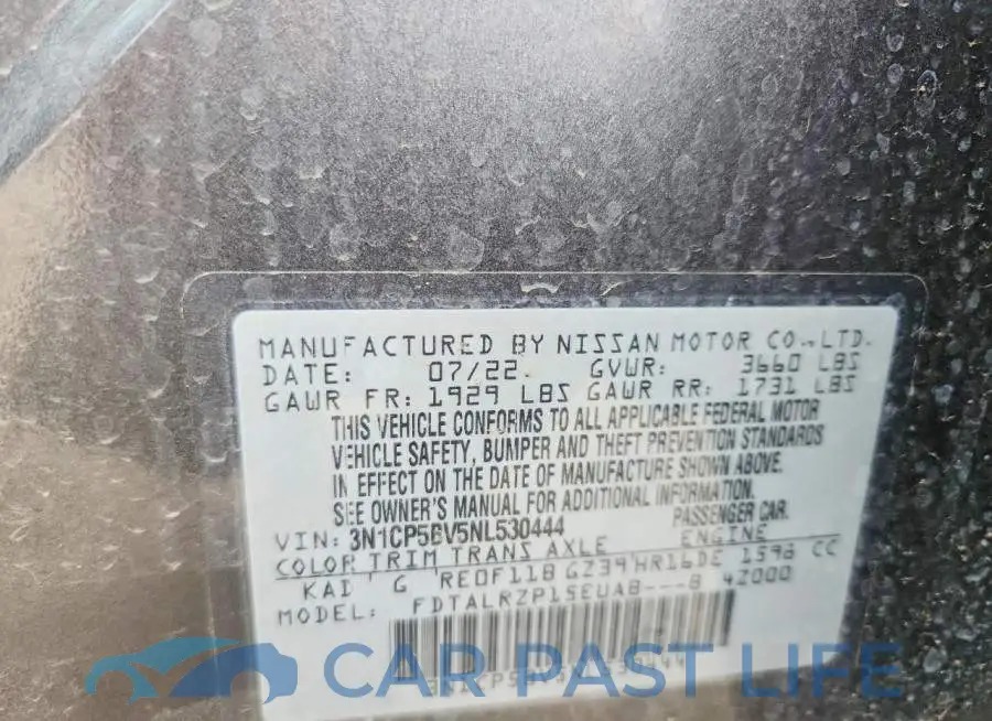3N1CP5BV5NL530444# 14