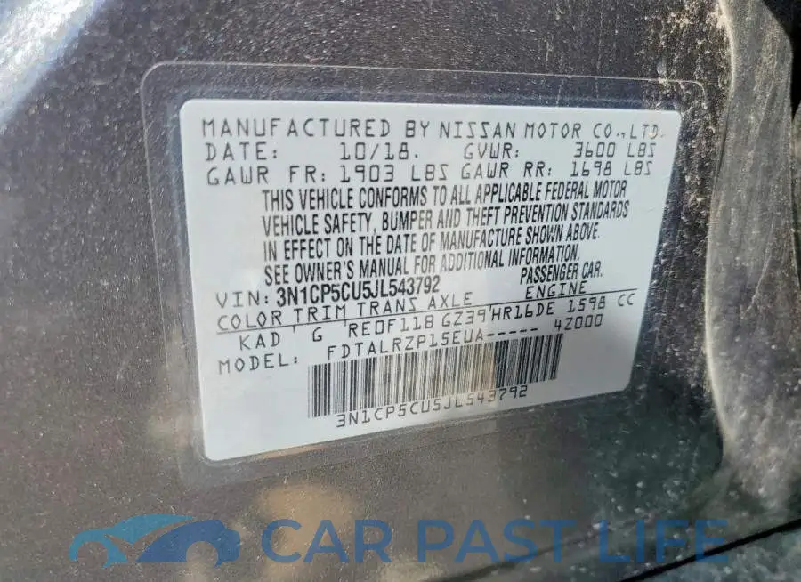 3N1CP5CU5JL543792# 12
