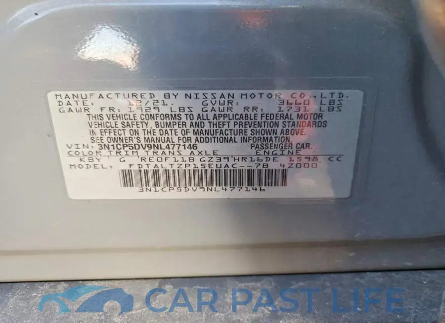 3N1CP5DV9NL477146# 13