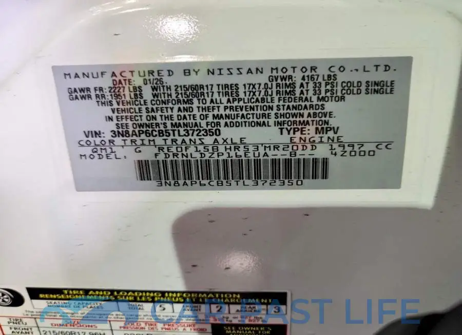 3N8AP6CB5TL372350# 13