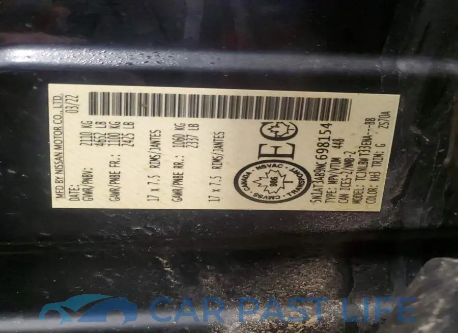 5N1AT3AB9NC698154# 13