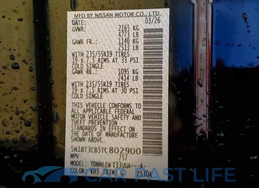 5N1BT3CB5TC802900# 14