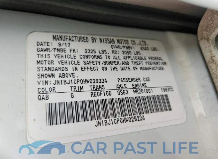 JN1BJ1CP0HW029224# 14