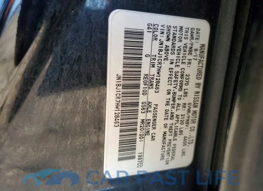 JN1BJ1CR7HW128463# 13