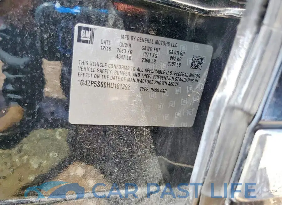 1G4ZP5SS0HU181292# 12