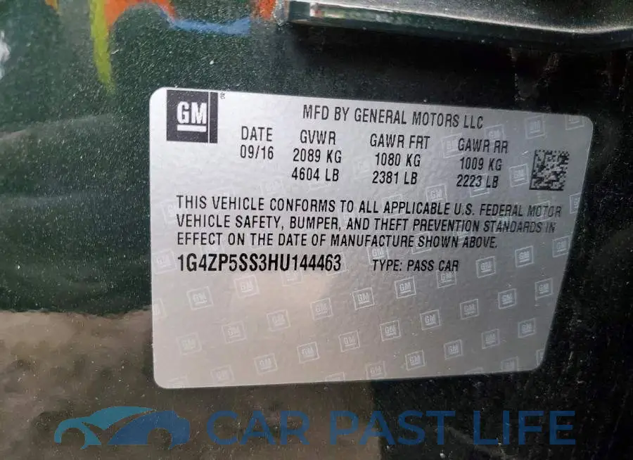 1G4ZP5SS3HU144463# 12