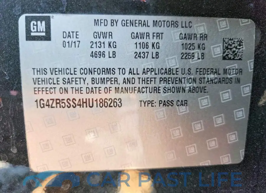 1G4ZR5SS4HU186263# 12