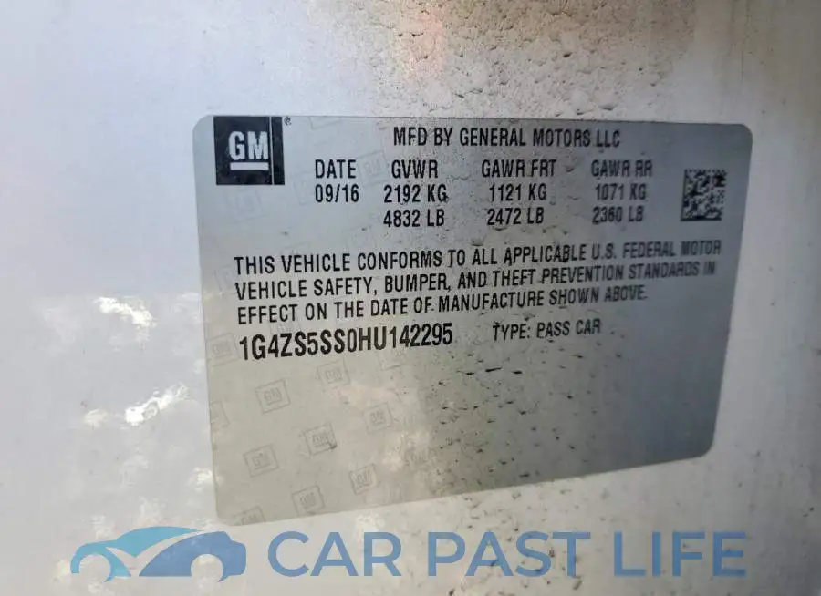 1G4ZS5SS0HU142295# 12