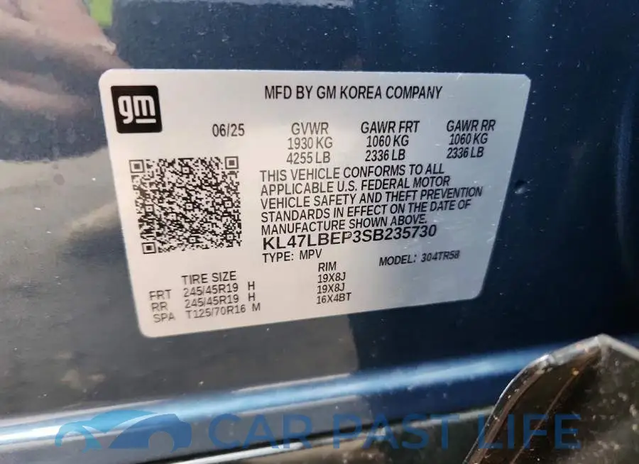 KL47LBEP3SB235730# 12