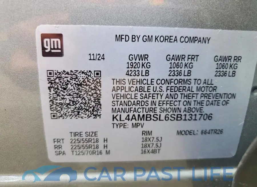 KL4AMBSL6SB131706# 13