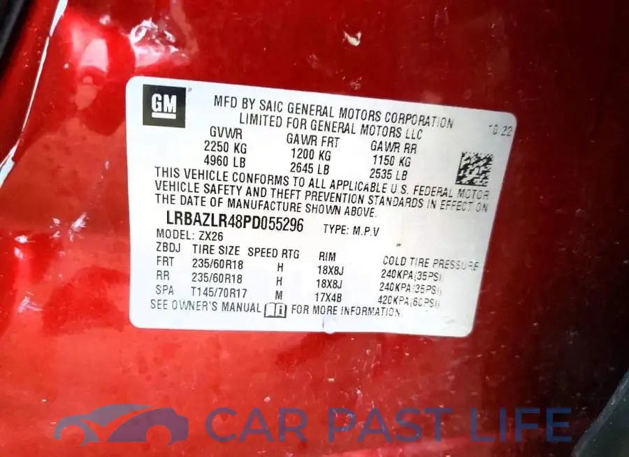 LRBAZLR48PD055296# 13
