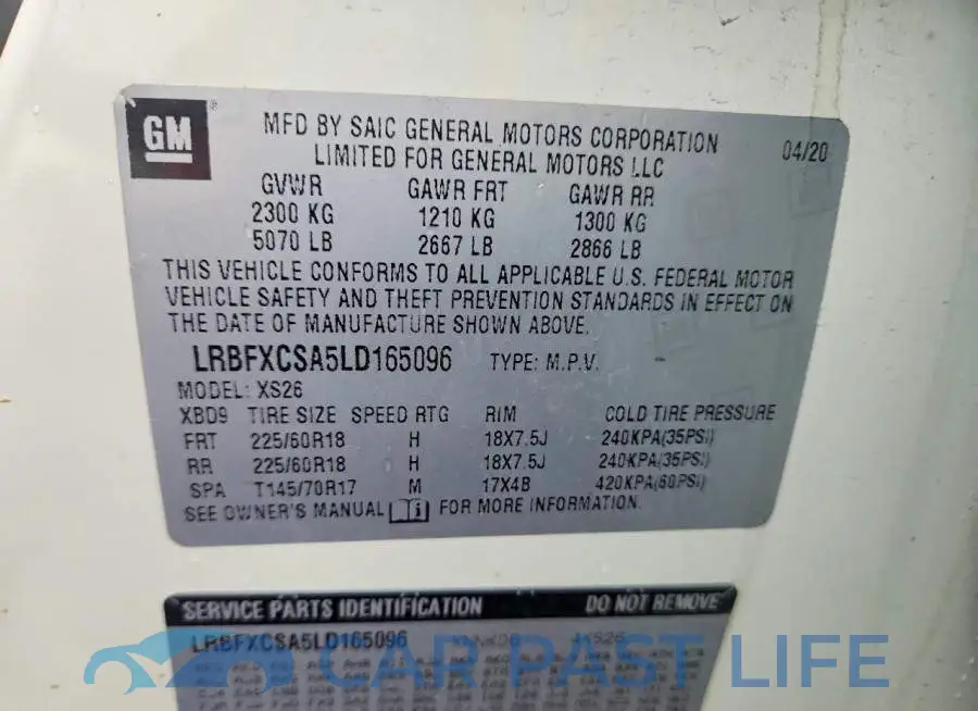 LRBFXCSA5LD165096# 14