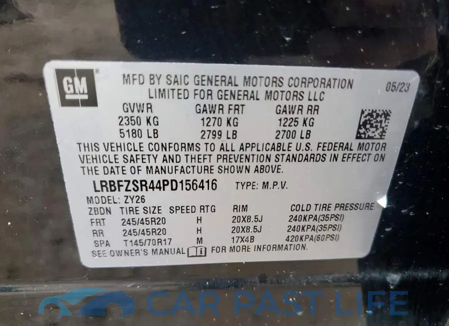LRBFZSR44PD156416# 13