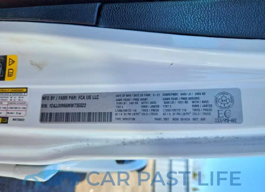 1C4JJXR66MW735022# 14