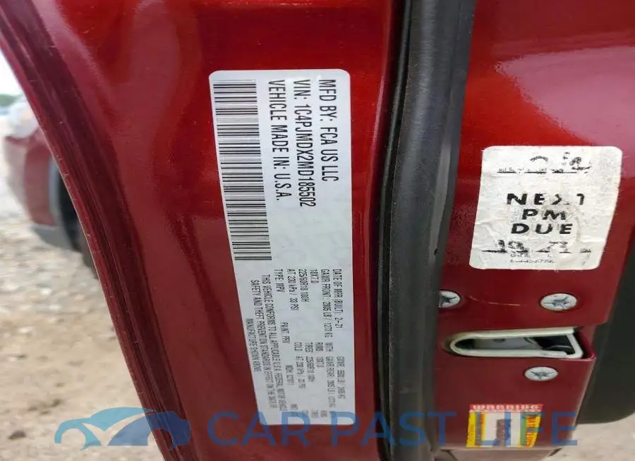 1C4PJMDX2MD185502# 12