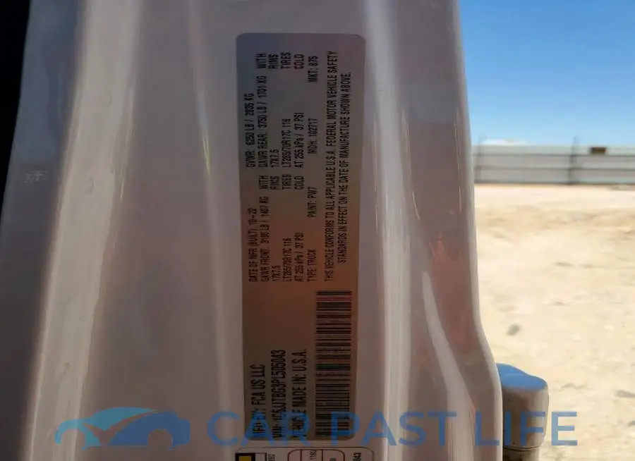 1C6JJTBG3PL505043# 12
