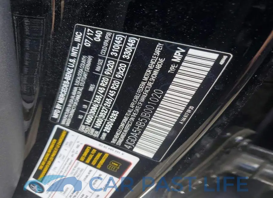 4JGDA5HB5JB001020# 13