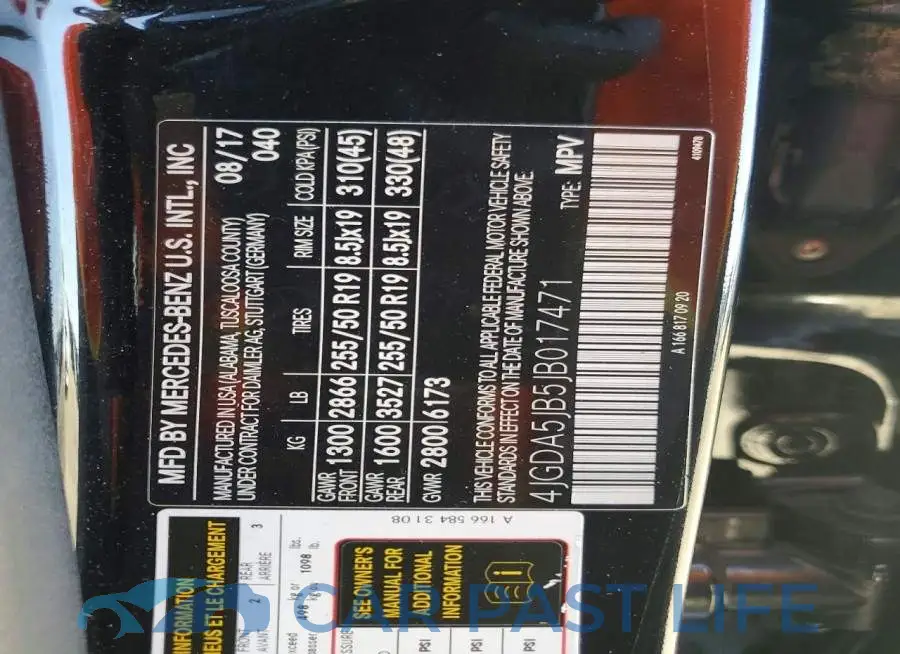 4JGDA5JB5JB017471# 14