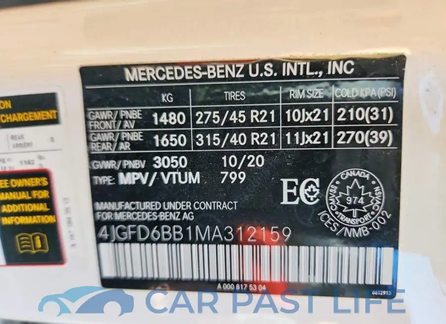 4JGFD6BB1MA312159# 14