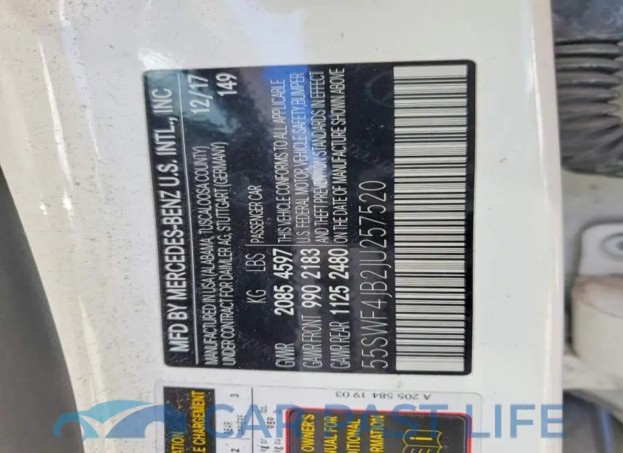55SWF4JB2JU257520# 12