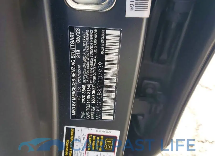 W1KEG1CB8PF037959# 12